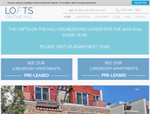 Tablet Screenshot of loftsonthehill.com